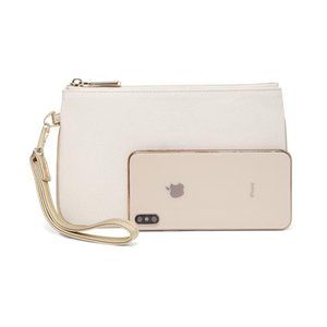 Zip Wristlet Wallet Clutch - RFID Blocking PU  Multi Card Holder Organizer